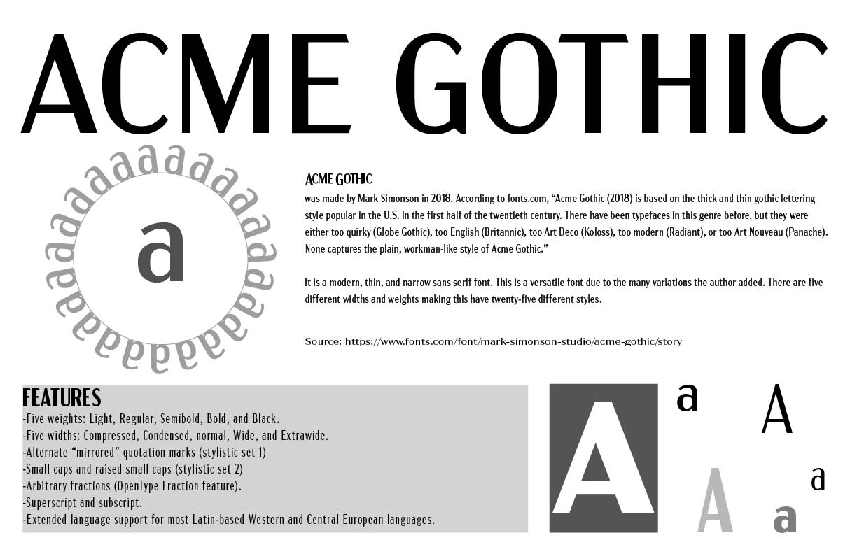 Homage to a font